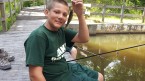 Boy fishing at ldbc.