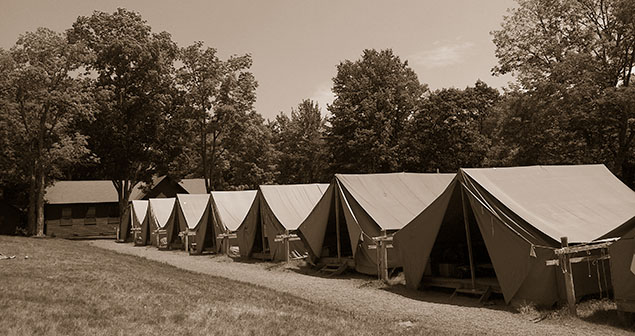 tents-at-lake-delaware-boys-camp